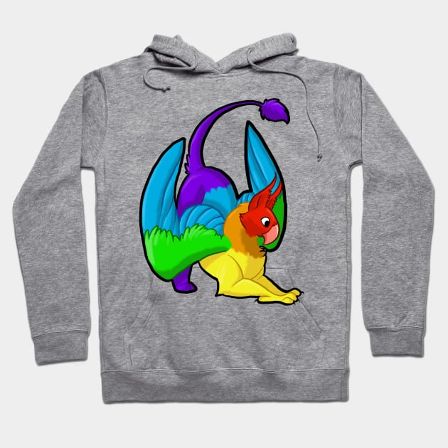 Rainbow Gryphon Hoodie by Khalico